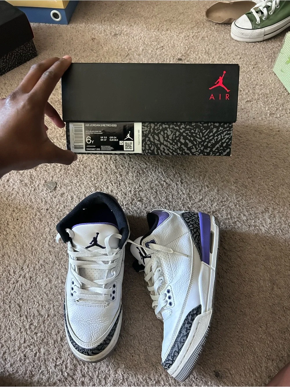 2022 Air Jordan 3 retro GS “Dark Iris”